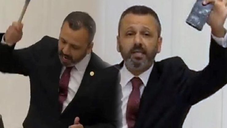 Meclis’te CHP milletvekili Burak Erbay’ın çekiçli eylem tartışması