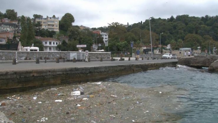 Sarıyer’de deniz çöplüğe dönüştü