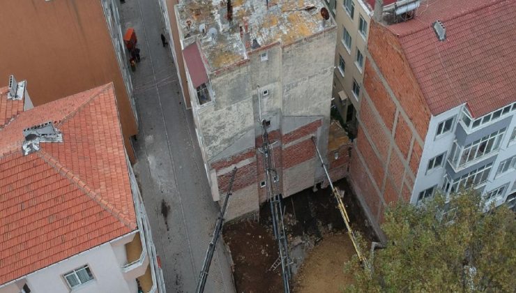 Sinop’ta temeli kayan 5 katlı bina için tahliye kararı