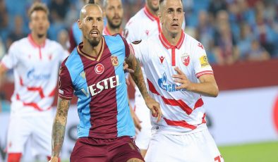 Trabzonspor – Kızılyıldız maçından kareler! (VİDEO)