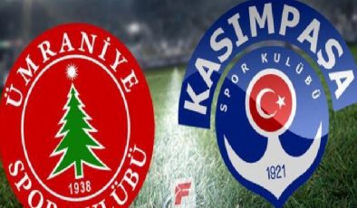 Ümraniyespor – Kasımpaşa maçı (CANLI)