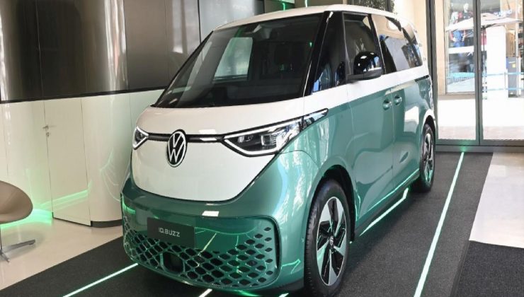 Volkswagen’in elektrikli ID. Buzz modeli Galataport’ta sergileniyor